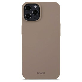 Holdit（ホールディット） iPhone 12/12Pro用 Slim Case ハードケース(モカブラウン) Holdit 15831(HOLDIT)