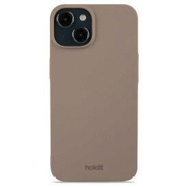 Holdit（ホールディット） iPhone 14/13用 Slim Case ハードケース(モカブラウン) Holdit 15843(HOLDIT)