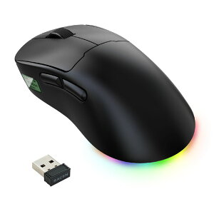 �Z���`�����[ 2.4GHz ���C�����X�ڑ��Ή� �t������ �y�ʃQ�[�~���O�}�E�X LightBow�i�u���b�N�j RACEN CRC-WGMRGB02BK