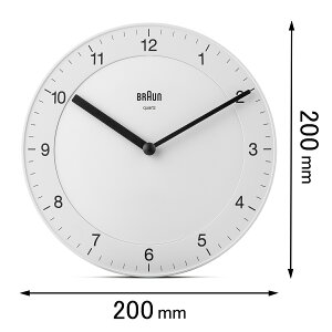 uE |v BRAUN Analog Wall Clock WHITE BC06W [BC06W]yԕiAz