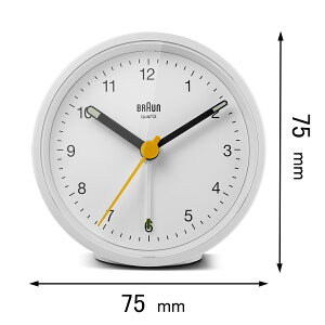 uE ڊo܂v BRAUN Classic Analog Alarm Clock BC12W [BC12W]yԕiAz