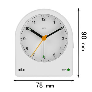uE ڊo܂v BRAUN Analog Alarm Clock BC22W [BC22W]yԕiAz