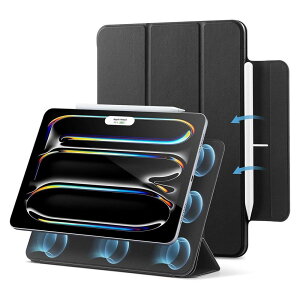 ESR iPad Pro 11�C���`�iM5/M4�j�p REBOUND �}�O�l�b�g�z���� Smart Folio�P�[�X�i�u���b�N�j ES28515