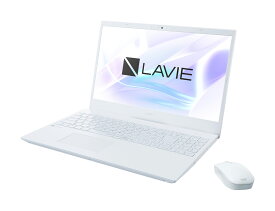 NEC 15.6型ノートパソコン NEC LAVIE N1575/GAW パールホワイト（Ryzen7/ 16GB/ 512GB SSD/ BDドライブ/ Officeあり） PC-N1575GAW