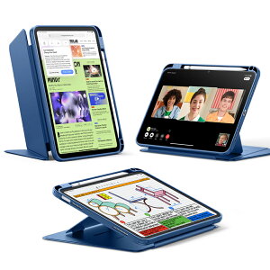 ESR ESR Flip�}�O�l�b�g�P�[�X �y���V���z���_�[���� iPad A16 (11�C���`/2025���f��)iPad ��10���� (10.9�C���`/2022���f��) �Ή��iNavy Blue�j 1B21200204