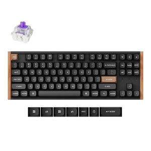 Keychron�b�L�[�N���� K8 HE �}�O�l�b�g�X�C�b�`���� QMK ���C�����X �J�X�^���L�[�{�[�h�i�p��z��E�X�y�V�����G�f�B�V���� �u���b�N�j K8H-F1-US