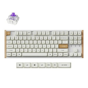 Keychron�b�L�[�N���� K8 HE �}�O�l�b�g�X�C�b�`���� QMK ���C�����X �J�X�^���L�[�{�[�h�i�p��z��E�X�y�V�����G�f�B�V���� �z���C�g�j K8H-Q1-US