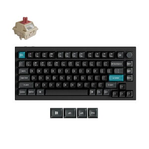 Keychron�b�L�[�N���� Q1 Ultra 8K ���C�����X�J�X�^�����J�j�J���L�[�{�[�h �p��z�� Keychron Silk POM�X�C�b�` �Ԏ��i�u���b�N�j Q1U-M1-US