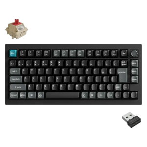 Keychron�b�L�[�N���� Q1 Ultra 8K ���C�����X�J�X�^�����J�j�J���L�[�{�[�h ���{��z��E���Ȉ󎚂Ȃ� Keychron Silk POM�X�C�b�` �Ԏ��i�u���b�N�j Q1U-M1V-JIS