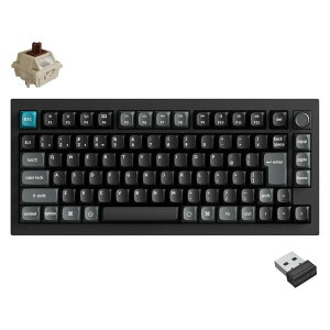 Keychron�b�L�[�N���� Q1 Ultra 8K ���C�����X�J�X�^�����J�j�J���L�[�{�[�h ���{��z��E���Ȉ󎚂Ȃ� Keychron Silk POM�X�C�b�` �����i�u���b�N�j Q1U-M3V-JIS