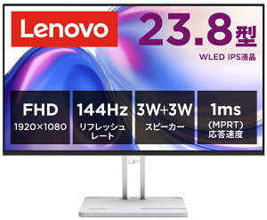 Lenovo�b���m�{ �t���f�B�X�v���C(23.8�^/IPS/FullHD 1920×1080/144Hz/1ms)(�N���E�h�O���[) 67DDKAC6JP