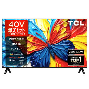 �i�W���ݒu����_A�G���A�̂݁jTCL 40V�^ �t���n�C�r�W�����t���e���r 40S5L TCL S5L�V���[�Y �e���r�@40�^