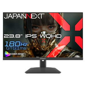 JAPANNEXT�b�W���p���l�N�X�g �Q�[�~���O�t���f�B�X�v���C(23.8�^/IPS(FFS)/WQHD 2560×1440/180Hz/1ms)(�u���b�N) JN-IPS238G180Q2