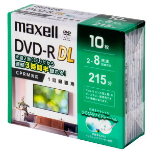 �}�N�Z�� 1��^��pDVD-R DL�m2-8�{���Ή� /8.5GB�i215���j /�C���N�W�F�b�g�Ή� /10���n DRD215WPG.10S maxell
