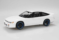 アオシマ 1/32 楽プラ スナップキット No.27CU-WE ニッサン シルエイティ カスタム (ホワイト) プラモデル