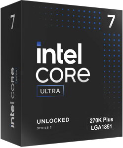 Intel�b�C���e�� �y�������K�i�z�C���e�� Core Ultra 7 �v���Z�b�T�[ 270K Plus (36M �L���b�V���A�ő� 5.50 GHz) Intel Graphics���ځALGA1851 BX80768270K