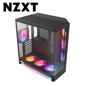 NZXT �f���A���`�����o�[�s���[���X PC�P�[�X H6 RGB�{ �yATX / MicroATX / Mini-ITX�z�i�u���b�N�j CC-H62FB-P1