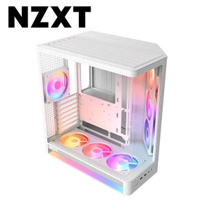 NZXT �f���A���`�����o�[�s���[���X PC�P�[�X H6 RGB�{ �yATX / MicroATX / Mini-ITX�z�i�z���C�g�j CC-H62FW-P1