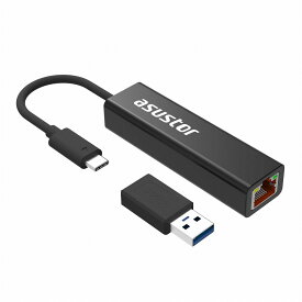 ASUSTOR（アサスター） USB 3.2 Gen 1 Type-A/C接続 2.5Gbイーサネットアダプター AS-U2.5G2？