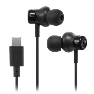 ���f�B�E�X �_�C�i�~�b�N���^�J�i���C���z���i�u���b�N�j HP-NE30CK Hi-Res Wired Earphones with USB-C New ear Series HP-NE30C