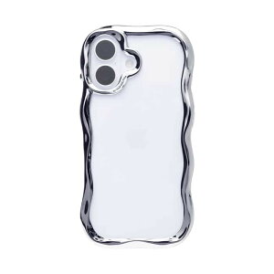Hamee iPhone17�p �N���A�P�[�X iFACE BEBLING WAVE�i�V���o�[�j 41-190146