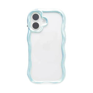 Hamee iPhone17�p �N���A�P�[�X iFACE BEBLING WAVE�i�z���C�g�I�[�����j 41-190153