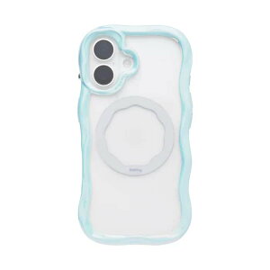 Hamee iPhone17�p �N���A�P�[�X iFACE BEBLING WAVE MagSynq�i�z���C�g�I�[�����j 41-190245