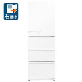 （標準設置料込）アクア　冷蔵庫 AQR-V37P-W アクア 368L 4ドア冷蔵庫（ミルク）【右開き】 AQUA　Vシリーズ [AQRV37PW]