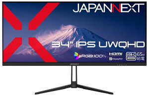 JAPANNEXT�b�W���p���l�N�X�g �t���f�B�X�v���C(34�^/IPS(ADS)/UWQHD 3440×1440/75Hz/3.5ms)(�u���b�N) JN-IPS34UQ2-C6