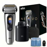 ブラウン メンズシェーバー［電気シェーバー］【4枚刃】【自動洗浄器付】(シルバー) NEVO11000C BRAUN NE…
