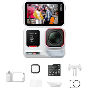 Insta360 �A�N�V�����J�����uInsta360 Ace Pro 2�v �X�g���[�g�B�e�~�X�g�L�b�g�i�A�[�N�e�B�b�N�z���C�g�j CINSBBGA-ACEPRO2198 Insta360 Ace Pro 2 Xplorer Mist Bundle (Arctic White)