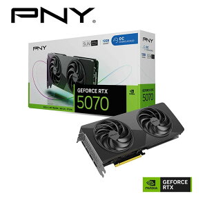 PNY�b�s�[�G�k���C PNY GeForce RTX 5070 12GB OC SLIM �O���t�B�b�N�{�[�h VCG507012DFSXPB1-O