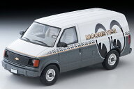 トミーテック 1/64 LV-N344c　シボレー アストロ バン(MOONEYES) 白/グレー ミニカー
