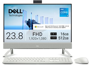 DELL�b�f�� ��̌^�f�X�N�g�b�v�p�\�R�� Dell 24 EC24250�i23.8�^/Core i5 1334U/������ 16GB/SSD 512GB/DVD/Office�j(�p�[���z���C�g) AD47-GHM3WJ