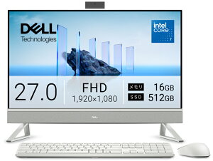 DELL�b�f�� ��̌^�f�X�N�g�b�v�p�\�R�� Dell 27 EC27250�i27�^/Core 7 150U/������ 16GB/SSD 512GB/DVD�j(�p�[���z���C�g) AD69-GHJ