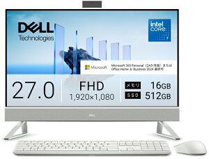 DELL�b�f�� ��̌^�f�X�N�g�b�v�p�\�R�� Dell 27 EC27250�i27�^/Core 7 150U/������ 16GB/SSD 512GB/DVD/Office�j(�p�[���z���C�g) AD69-GHM3J