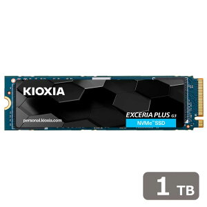 KIOXIA�b�L�I�N�V�A ����SSD KIOXIA EXCERIA PLUS G3 NVMe Gen4x4 1TB M.2 2280(PCIe Gen4 x4) �ǂݍ���5000MB/s ��������3900MB/s 3�����t���b�V���������uBiCS FLASH TLC�v SSD-CK1.0N4PLG3J