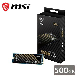 MSI�b�G���G�X�A�C MSI SPATIUM M452 PCIe 4.0 NVMe M.2 ����SSD 500GB SPATIUM-M452-500GB