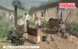 ファインモールド 1/35 帝国陸軍 野戦炊事セット 九七式沸水車【FM61】 プラモデル