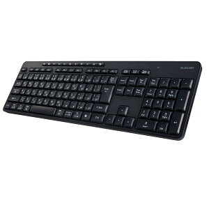 �G���R�� 2.4GHz�É��t���L�[�{�[�h ���{��z��i�u���b�N�j TK-QT11FDMBK