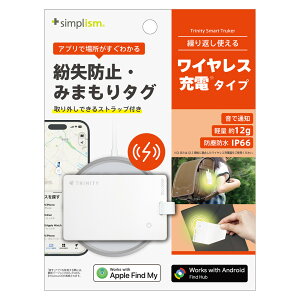 �g���j�e�B �����h�~�E�݂܂���J�[�h�[�d�^�C�v�@�X�g���b�v�t���iApple Find My�EAndroid Find Hub���Ή��@�z���C�g�j TR-STFMCRC-WT [TRSTFMCRCWT]