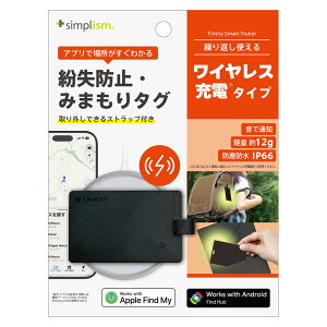 �g���j�e�B �����h�~�E�݂܂���J�[�h�[�d�^�C�v�@�X�g���b�v�t���iApple Find My�EAndroid Find Hub���Ή��@�u���b�N�j TR-STFMCRC-BK [TRSTFMCRCBK]