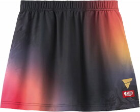 ヴィクタス レディース 卓球 スカート V-SK604（ブラック・サイズ：2XL） TSP-522602-1000-2XL VICTAS