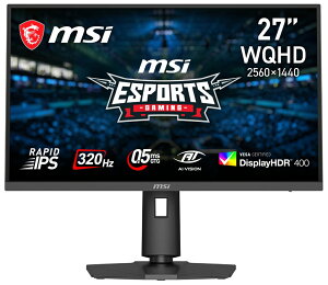 MSI�b�G���G�X�A�C �Q�[�~���O�t���f�B�X�v���C(27�^/RAPID IPS/WQHD 2560×1440/320Hz/0.5ms)(�u���b�N) MAG�V���[�Y MAG-274QPF-X32