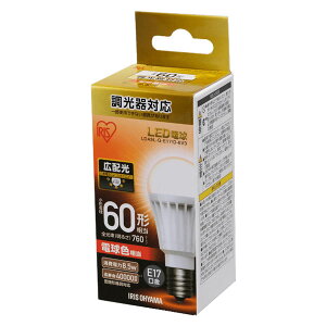 �A�C���X�I�[���} LED�d�� ���`�d���` 60W�`����/760lm(�d���F����)�y������Ή��z�y1�z LDA9L-G-E17/D-6V3 IRIS OHYAMA ECOHILUX�i�G�R�n�C���N�X�j [LDA9LGE17D6V3]