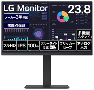 LG�G���N�g���j�N�X�b�G���W�[ �t���f�B�X�v���C(23.8�^/IPS/FullHD 1920×1080/100Hz/5ms)(�u���b�N) 24BF440B-B