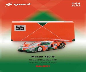 �X�p�[�N 1/64 Mazda 787 B No.55 Winner Le Mans 24H 1991�y64LM91�z �~�j�J�[