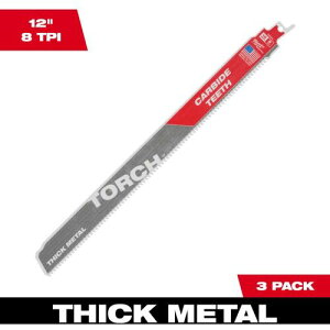 �~���E�H�[�L�[ TORCH ���H�p�J�[�o�C�h���V�v���\�[�u���[�h 8TPI 305mm(3�{�p�b�N) 48-00-5303 Milwaukee