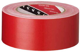 TERAOKA No.145 カラーオリーブテープ レッド 145 R-50X25 寺岡製作所 布粘着テープ 幅50mm×長さ25m(赤)1巻 TERAOKA No.145 カラーオリーブテープ