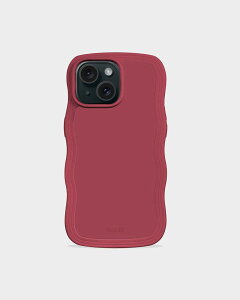 Holdit�i�z�[���f�B�b�g�j iPhone17e/16e/15/14/13�p Wavy Case �w�ʃ}�b�g�ϏՌ��P�[�X�i���C�����b�h�j 16425
